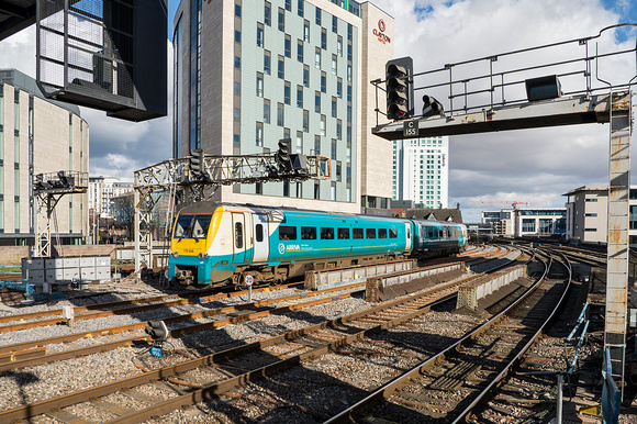 Departing Cardiff Central