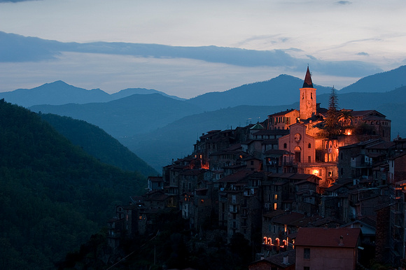 Apricale at Dusk